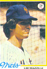 1978 Topps Baseball Cards      147     Lee Mazzilli